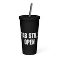 TAB STILL OPEN tumbler, black