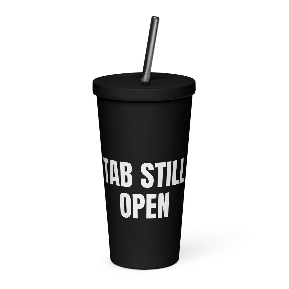 TAB STILL OPEN tumbler, black