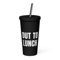 OUT TO LUNCH tumbler, black
