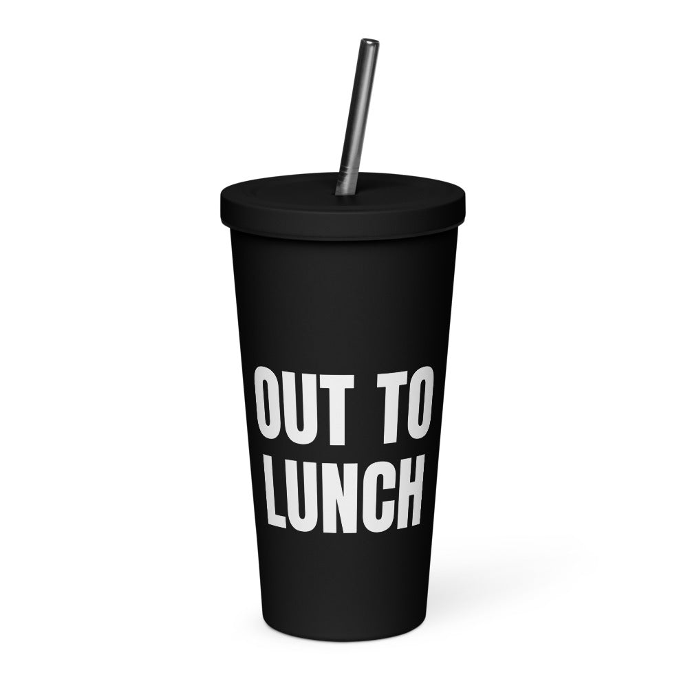 OUT TO LUNCH tumbler, black
