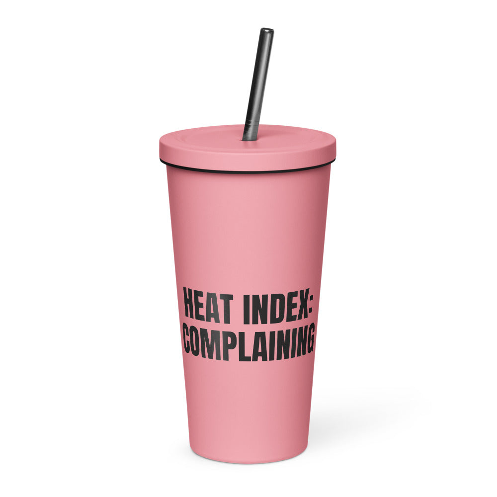 HEAT INDEX: COMPLAINING tumbler, pink