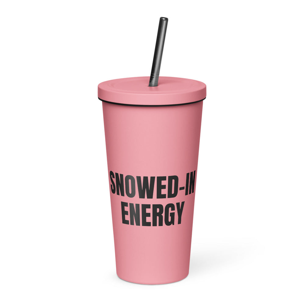 SNOWED-IN ENERGY tumbler, pink