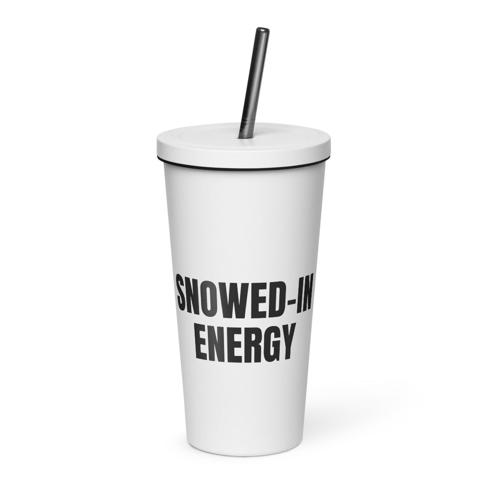 SNOWED-IN ENERGY tumbler, white