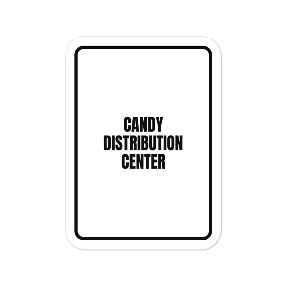 CANDY DISTRIBUTION CENTER vinyl decal