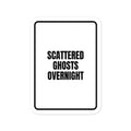 SCATTERED GHOSTS OVERNIGHT vinyl decal