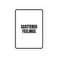 SCATTERED FEELINGS vinyl decal