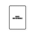 ADVICE: NON-REFUNDABLE vinyl decal