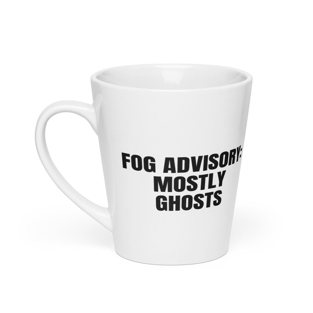 FOG ADVISORY: MOSTLY GHOSTS latte mug