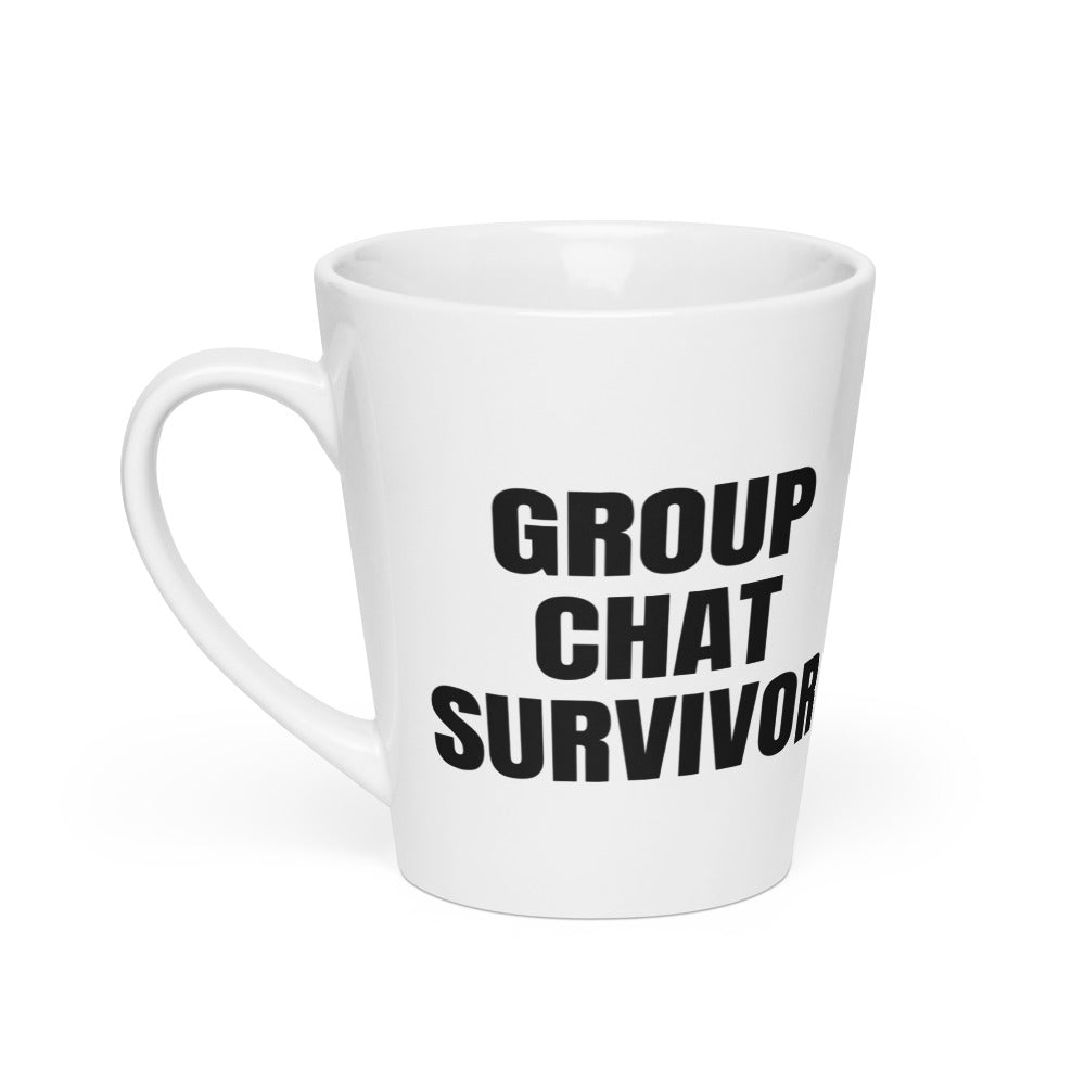 GROUP CHAT SURVIVOR latte mug