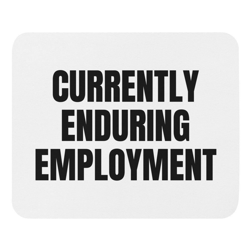 CURRENTLY ENDURING EMPLOYMENT mouse pad