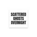 SCATTERED GHOSTS OVERNIGHT sticky notes