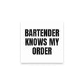 BARTENDER KNOWS MY ORDER sticky notes