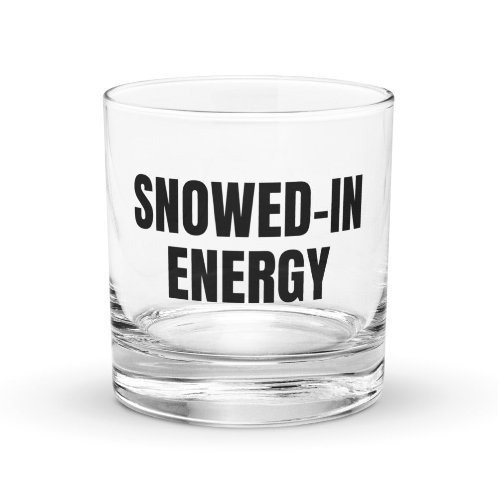 SNOWED-IN ENERGY rocks glass