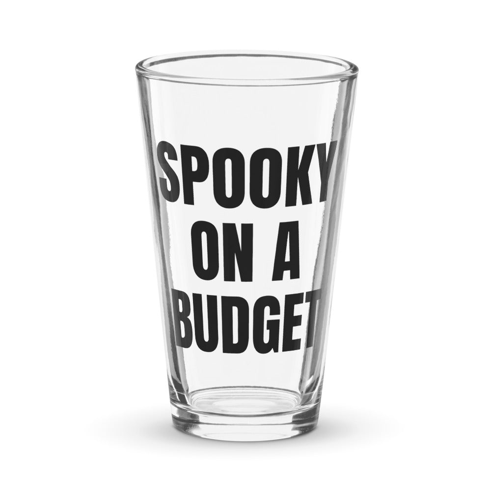 SPOOKY ON A BUDGET pint glass