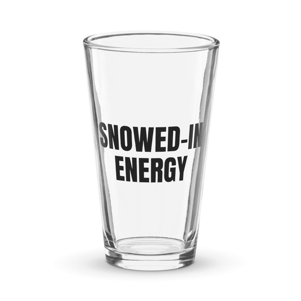 SNOWED-IN ENERGY pint glass