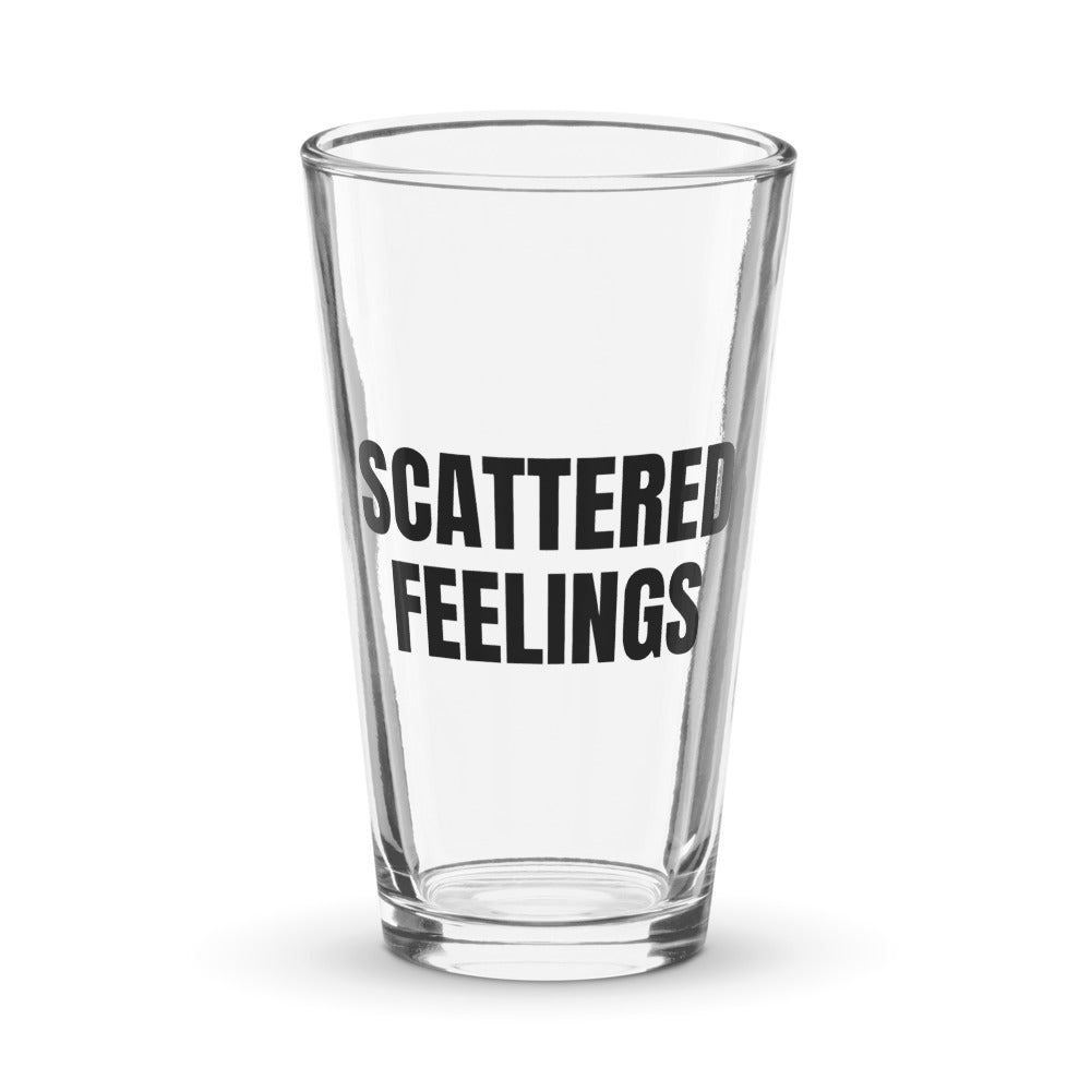 SCATTERED FEELINGS pint glass