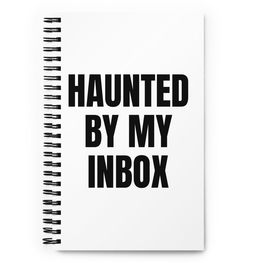 HAUNTED BY MY INBOX notebook