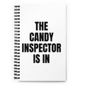 THE CANDY INSPECTOR IS IN notebook