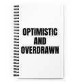 OPTIMISTIC AND OVERDRAWN notebook