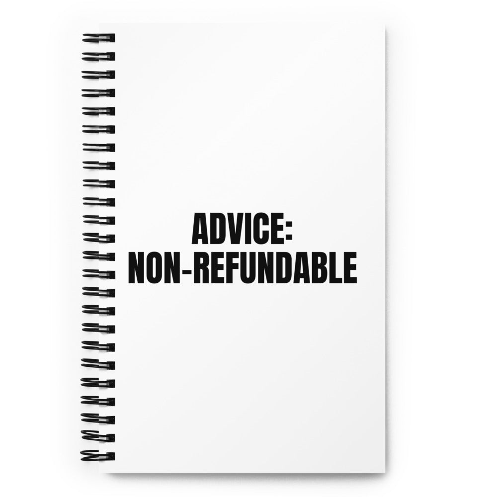 ADVICE: NON-REFUNDABLE notebook
