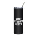CANDY DISTRIBUTION CENTER steel tumbler, black