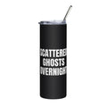 SCATTERED GHOSTS OVERNIGHT steel tumbler, black