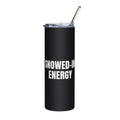 SNOWED-IN ENERGY steel tumbler, black