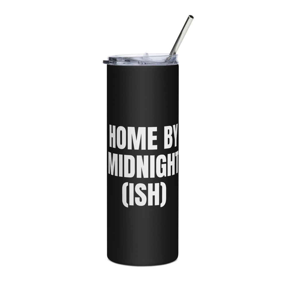 HOME BY MIDNIGHT (ISH) steel tumbler, black