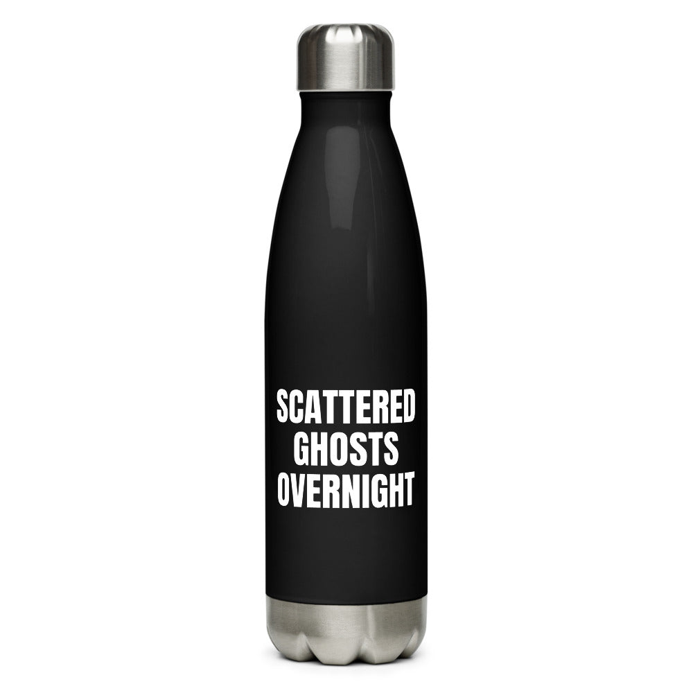 SCATTERED GHOSTS OVERNIGHT water bottle, black