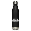 STILL IN ORIENTATION water bottle, black