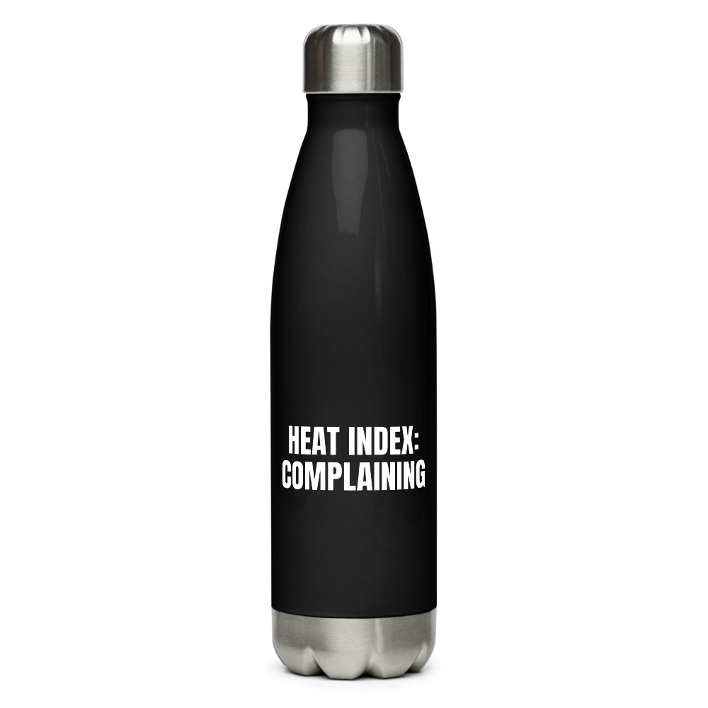 HEAT INDEX: COMPLAINING water bottle, black