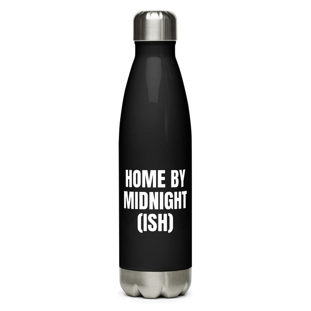 HOME BY MIDNIGHT (ISH) water bottle, black