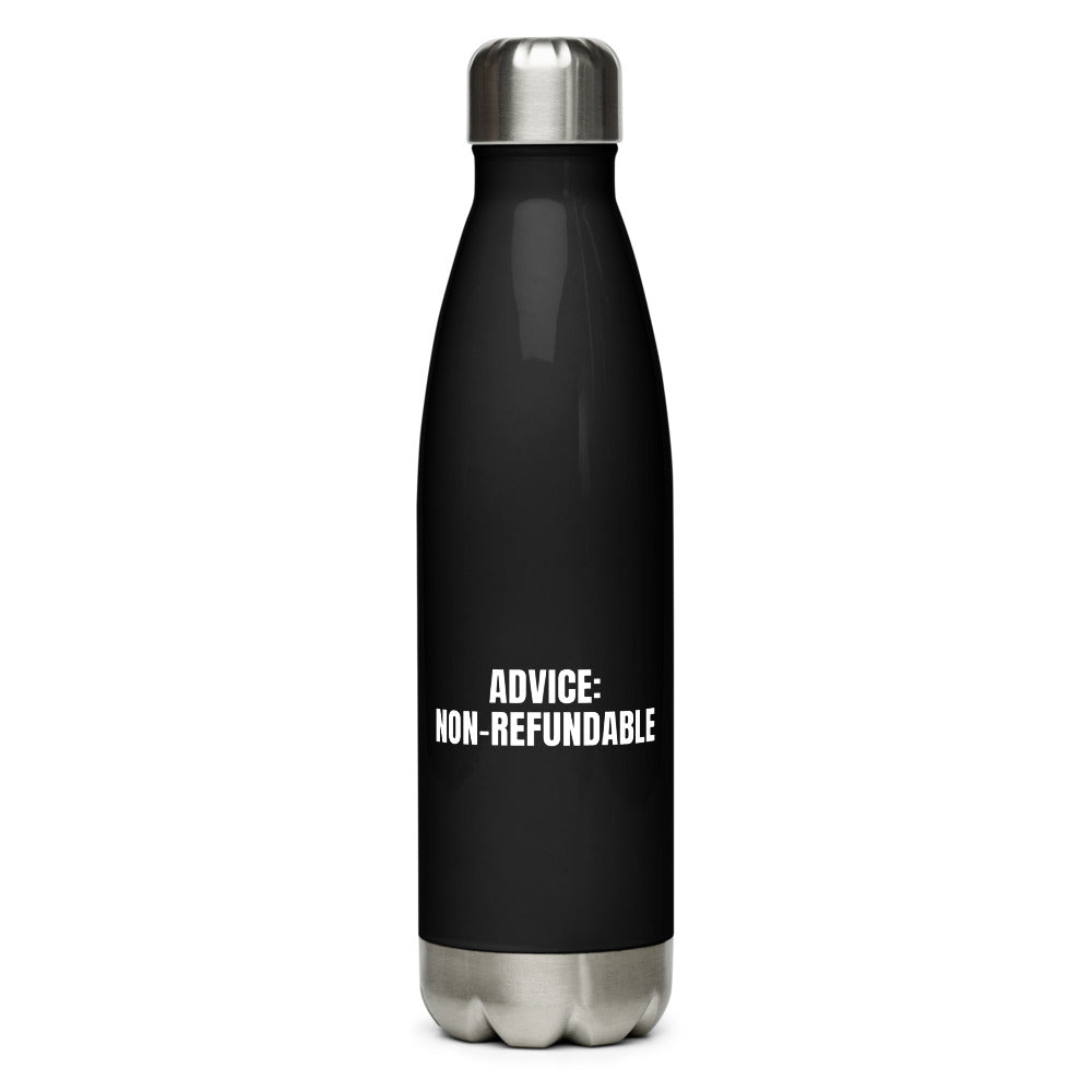 ADVICE: NON-REFUNDABLE water bottle, black