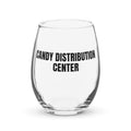 CANDY DISTRIBUTION CENTER stemless wine glass