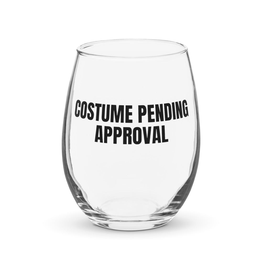 COSTUME PENDING APPROVAL stemless wine glass