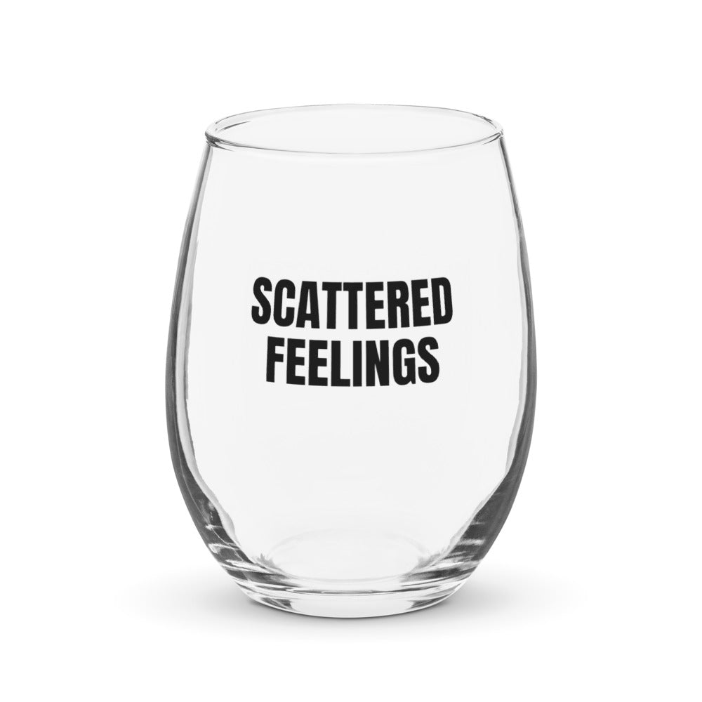 SCATTERED FEELINGS stemless wine glass