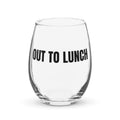 OUT TO LUNCH stemless wine glass
