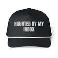 HAUNTED BY MY INBOX rope cap, black