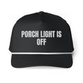 PORCH LIGHT IS OFF rope cap, black