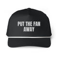 PUT THE FAN AWAY rope cap, black