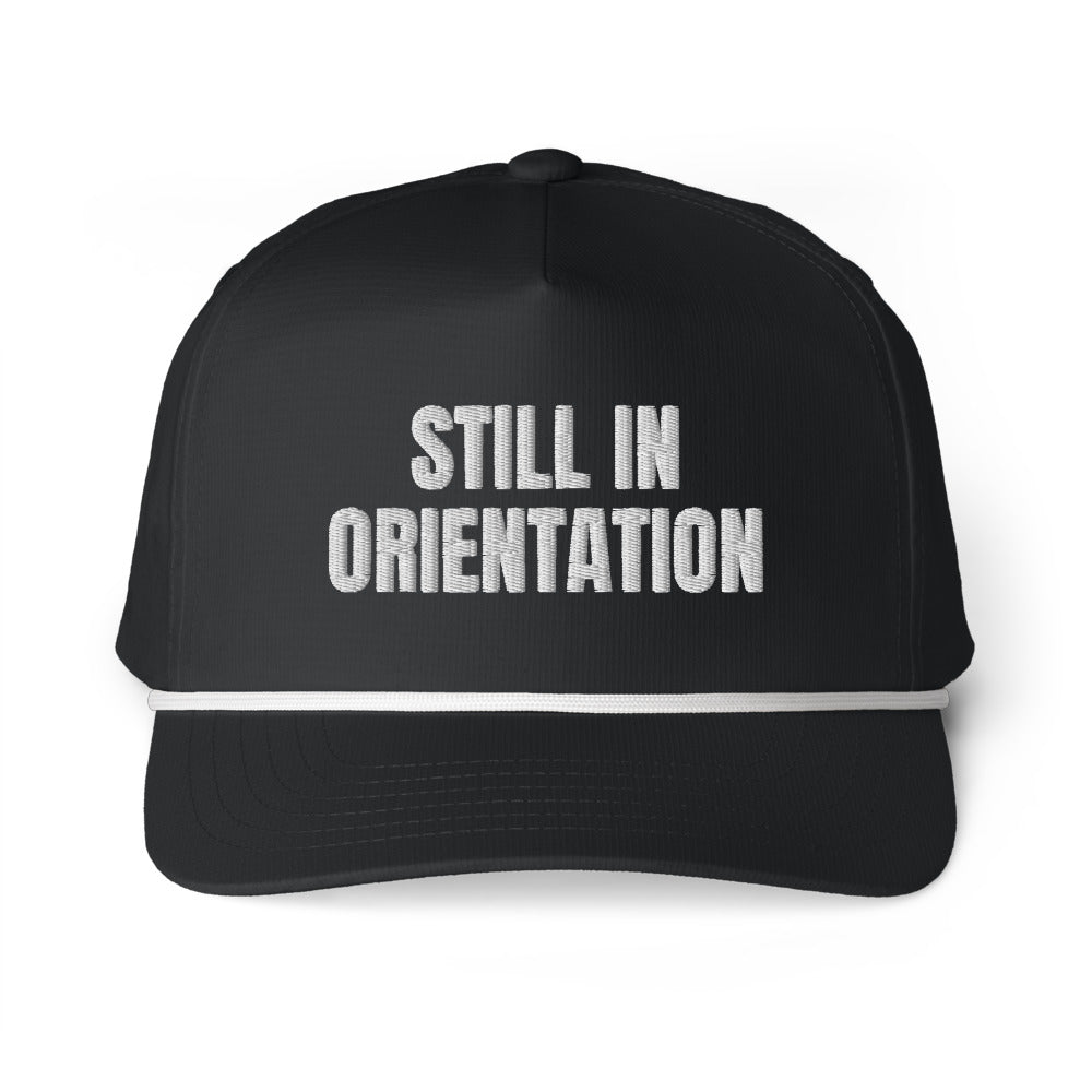 STILL IN ORIENTATION rope cap, black