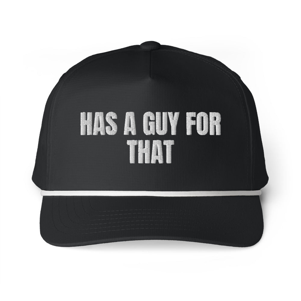HAS A GUY FOR THAT rope cap, black