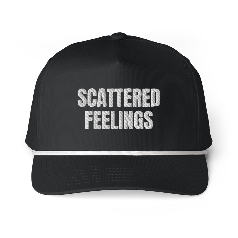 SCATTERED FEELINGS rope cap, black