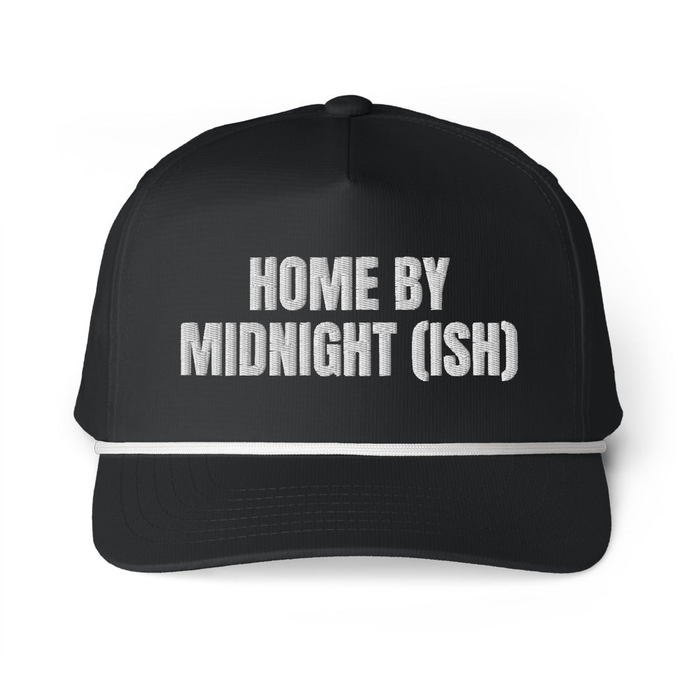 HOME BY MIDNIGHT (ISH) rope cap, black