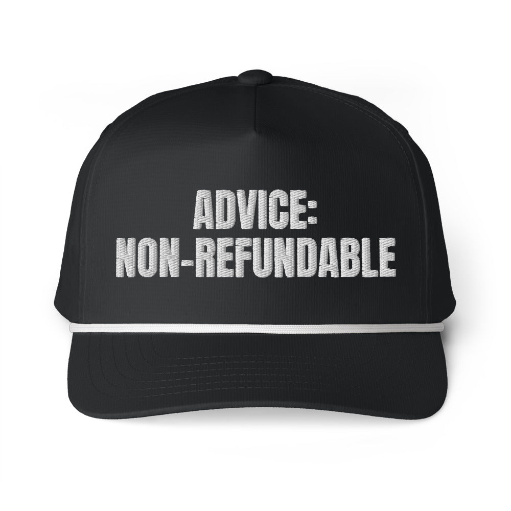ADVICE: NON-REFUNDABLE rope cap, black