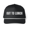 OUT TO LUNCH rope cap, black