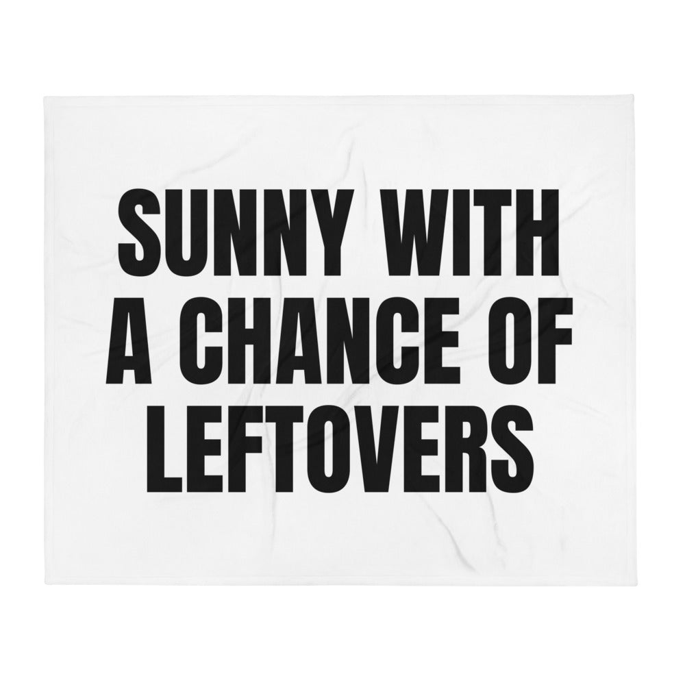 SUNNY WITH A CHANCE OF LEFTOVERS throw blanket