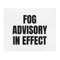 FOG ADVISORY IN EFFECT throw blanket