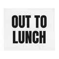 OUT TO LUNCH throw blanket