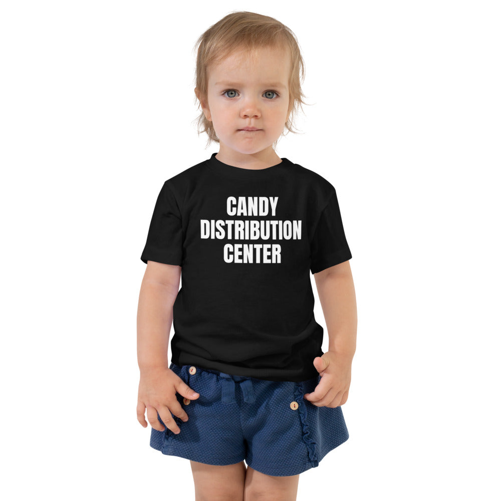 CANDY DISTRIBUTION CENTER toddler tee, black